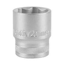 Douille 1/2" 6 pans 25mm chrome vanadium - INVENTIV